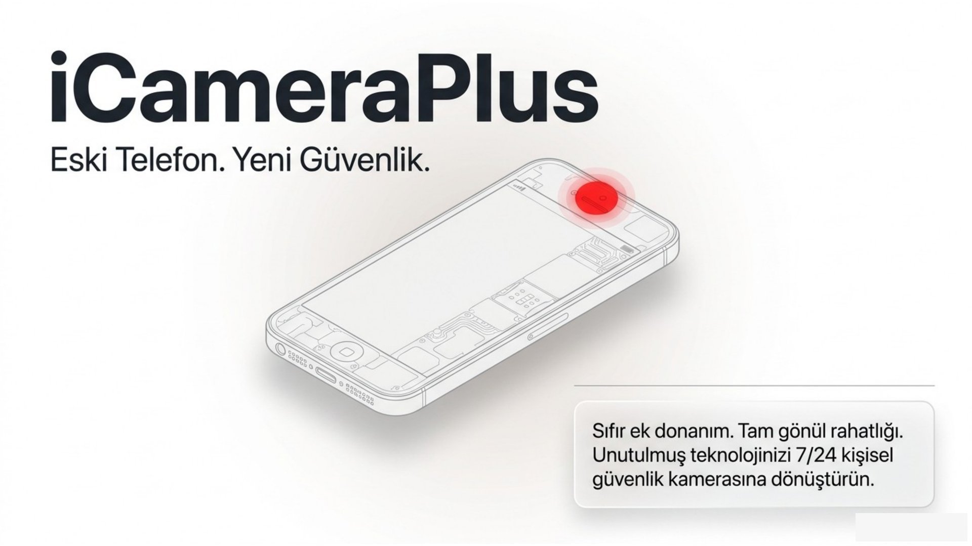 iCameraPlus — Eski telefonu güvenlik kamerasına dönüştüren uygulama